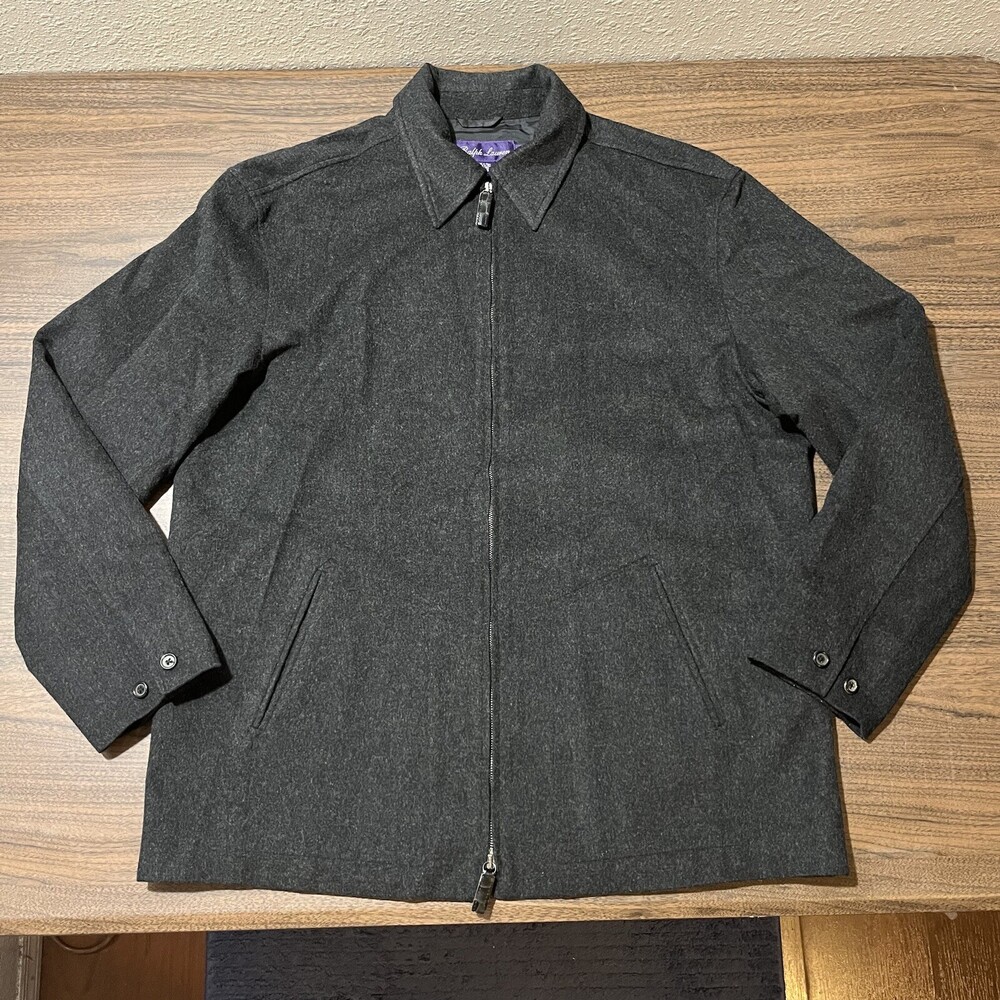 Vintage Ralph Lauren Harrington Jacket Purple Label Wool RRL Bomber Polo Italy